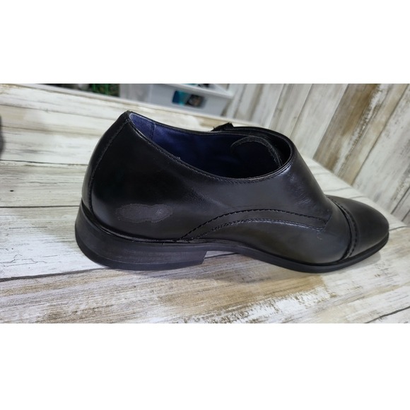 Bruno Marc Mens Black Double Monk‎ Strap Dress Shoes Size 7.5M Cap Toe - Picture 11 of 11